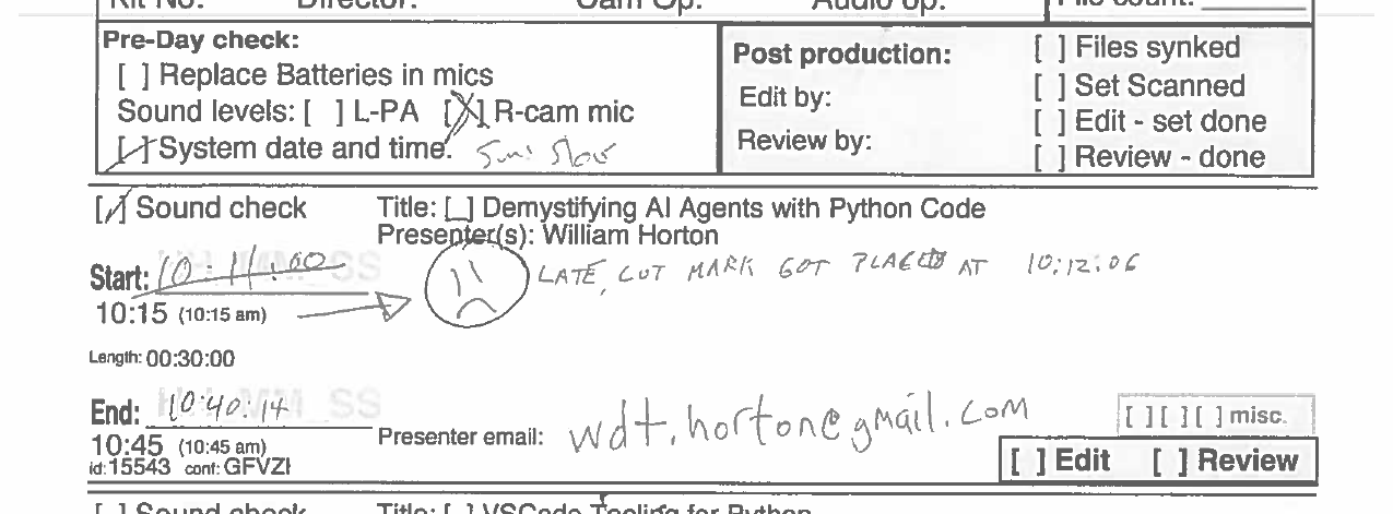recording sheet