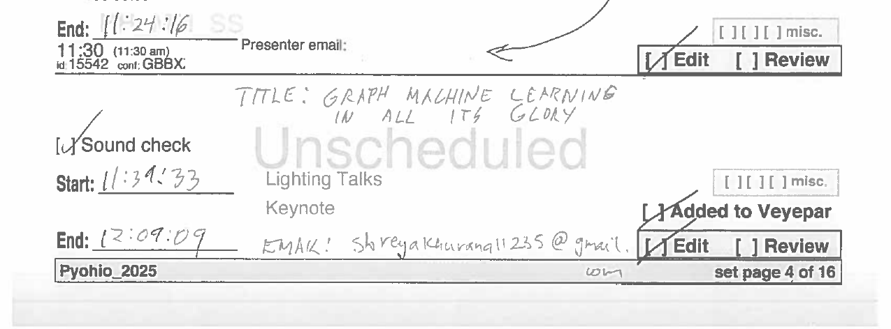 recording sheet