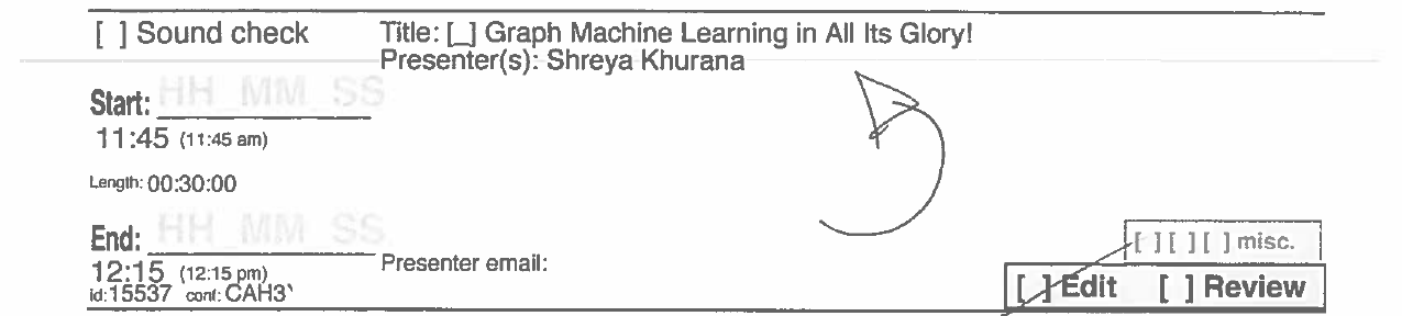 recording sheet