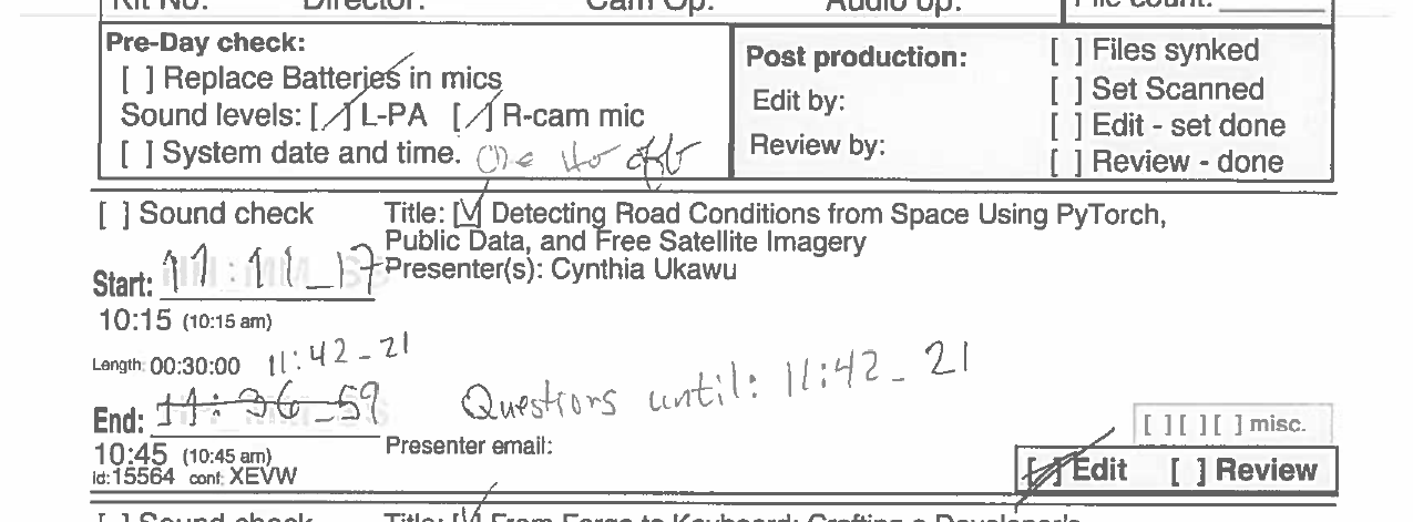 recording sheet