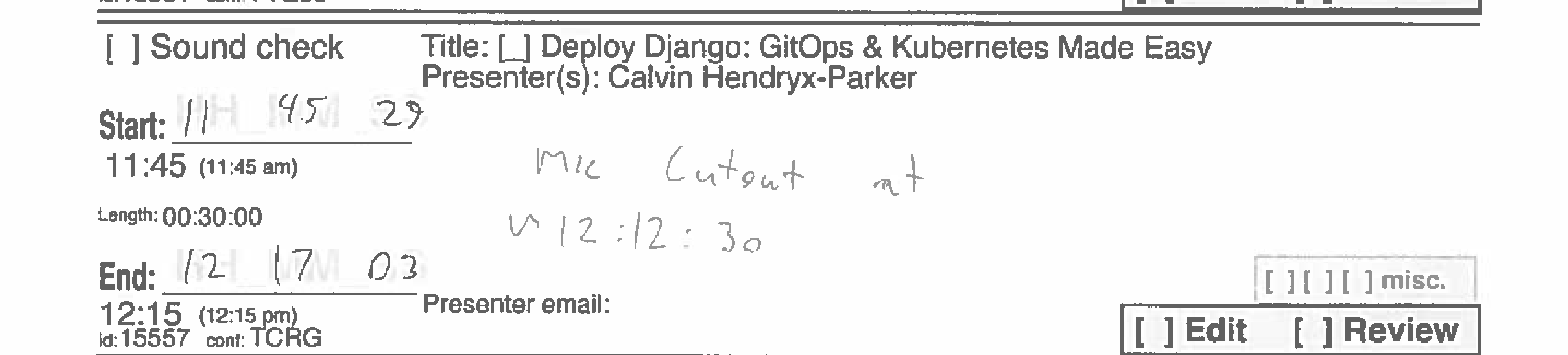 recording sheet